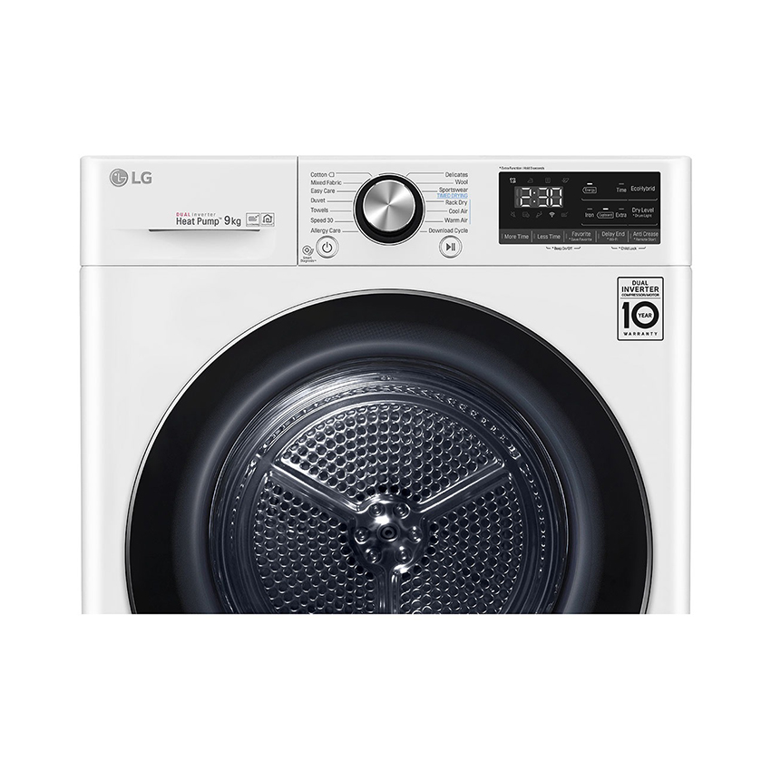 Máy sấy quần áo bơm nhiệt 9 kg LG DVHP09W 8