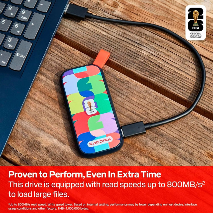 Ổ cứng di động SanDisk Portable SSD: FWC 2026 Edition USB 1TB SDSSDE30F-1T00-G25 - Hình 5
