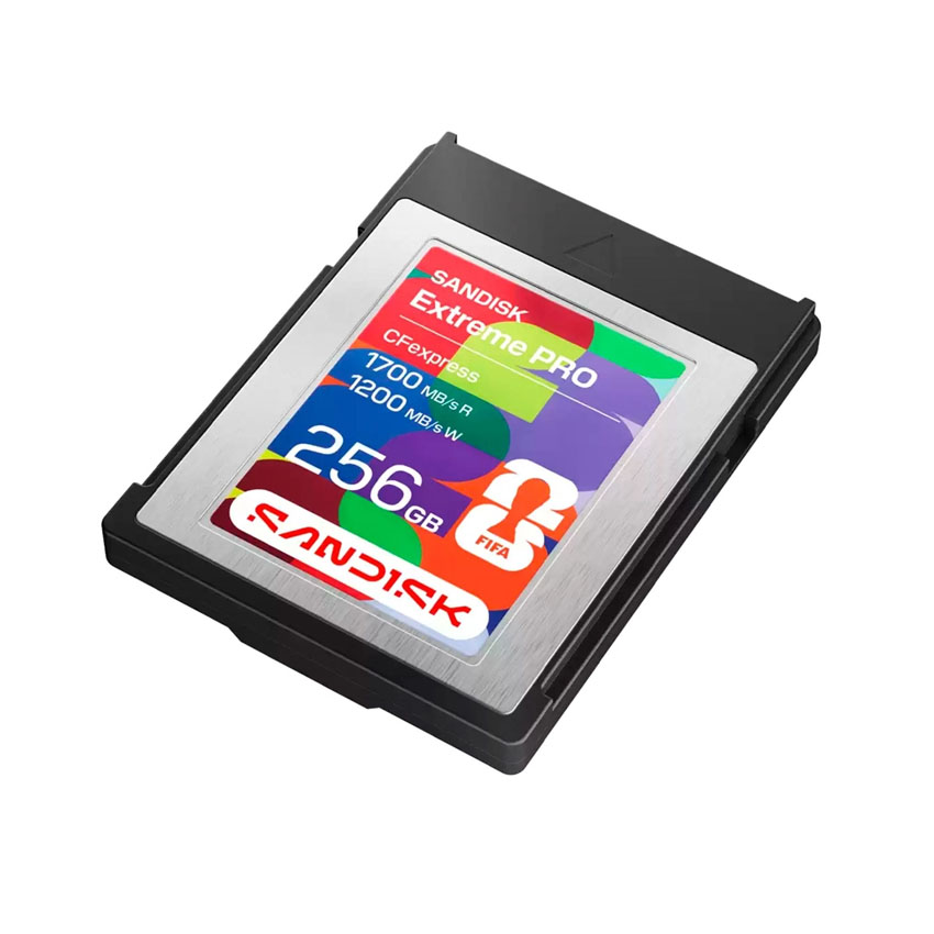Thẻ nhớ SanDisk CFexpress Type B Card: FWC 2026 Edition PCIe 256GB Flashdrives 1700MB/s(R) / 1200MB/ - Hình 2