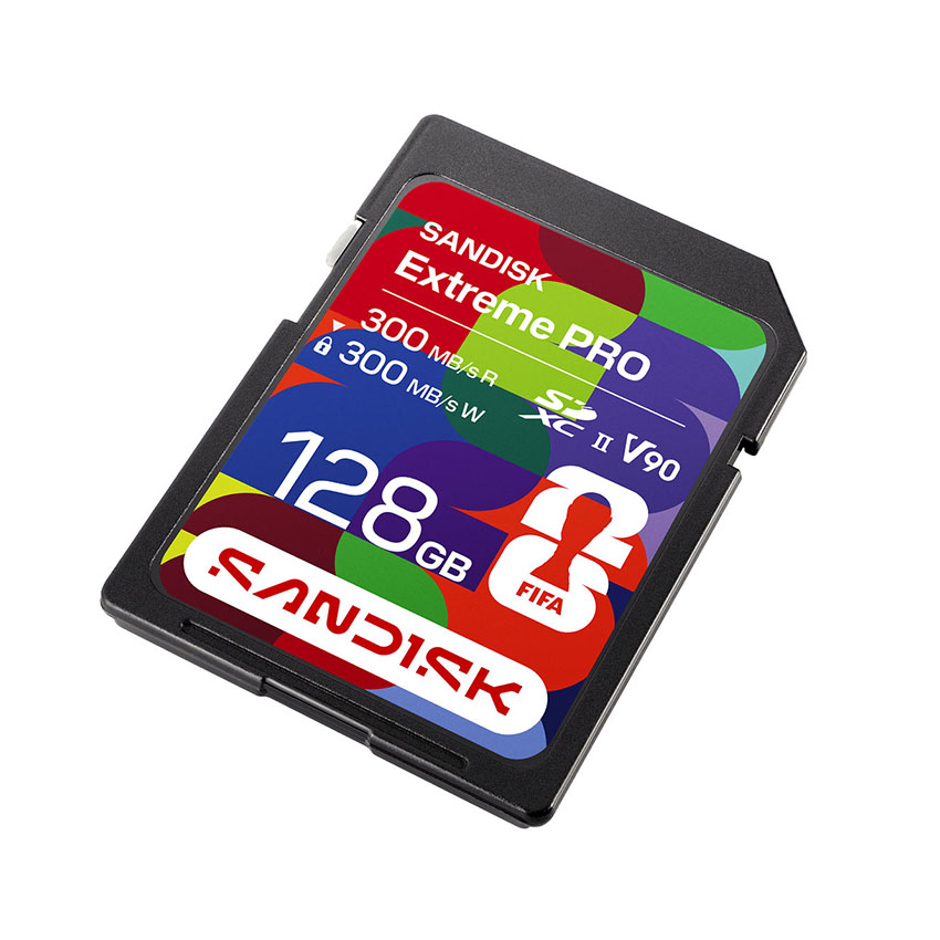 Thẻ nhớ SanDisk SD UHS-II Card: FWC 2026 Edition UHS-II 128GB SD 300MB/s(R) / 300MB/s(W) SDSDXDM-128 - Hình 5
