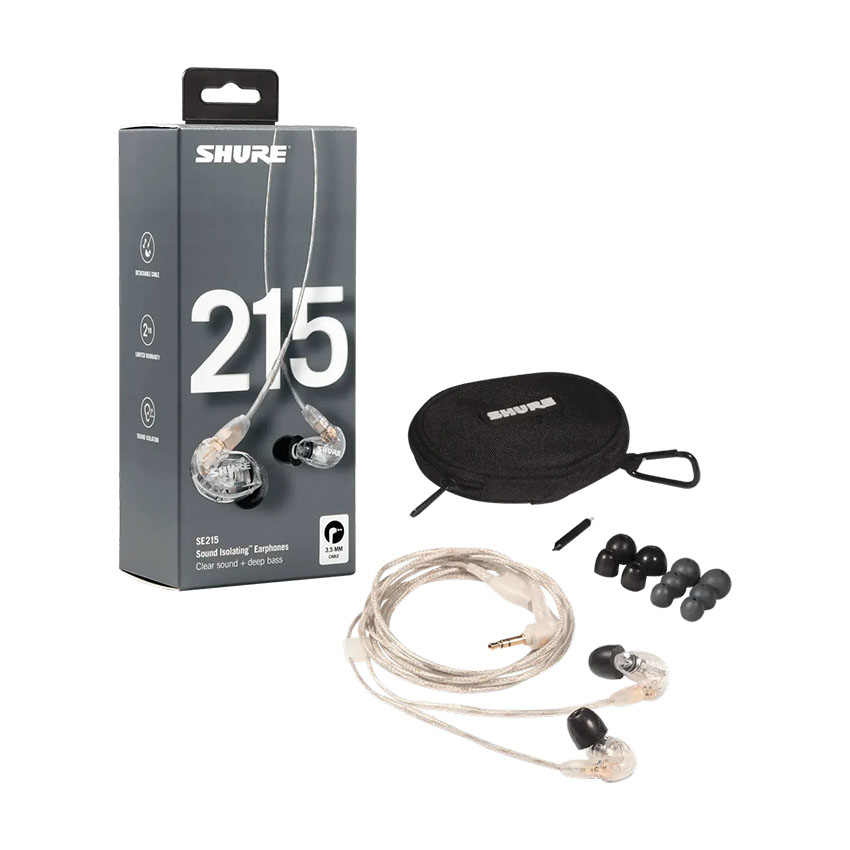Tai nghe inear dây Shure SE215 PRO màu clear (SE215-CL) - Hình 3