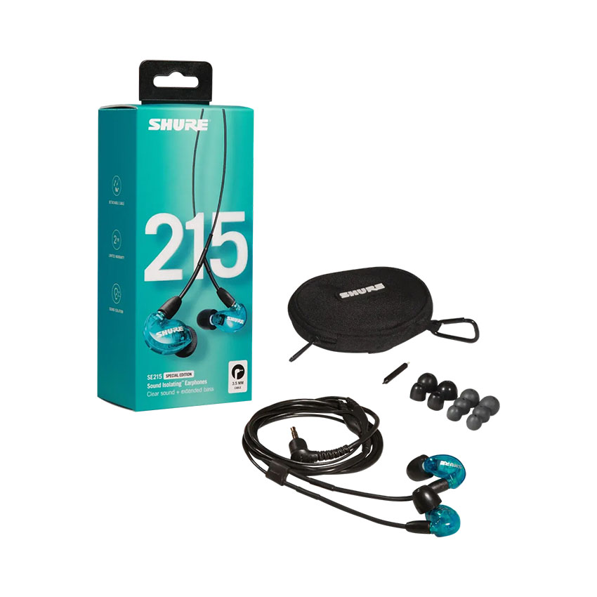 Tai nghe inear dây Shure SE215 PRO màu xanh dương (SE215SPE) - Hình 2