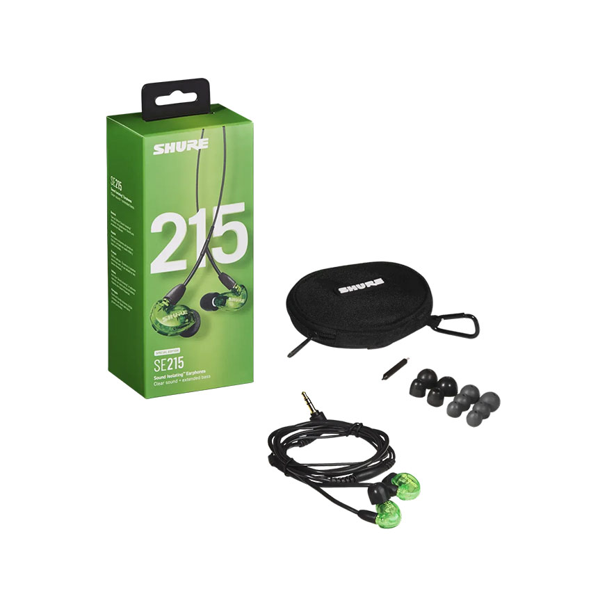 Tai nghe inear dây Shure SE215 PRO màu xanh lá (SE215SPE-GN) - Hình 2