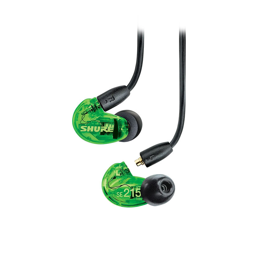 Tai nghe inear dây Shure SE215 PRO màu xanh lá (SE215SPE-GN) chính hãng