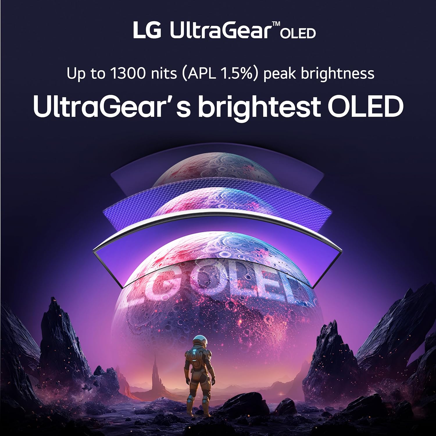 Tấm nền OLED trên màn hình LG OLED gaming này mang đến độ tương phản lên đến 1,500,000:1, cho phép hiển thị màu đen tuyệt đối và màu sắc rực rỡ