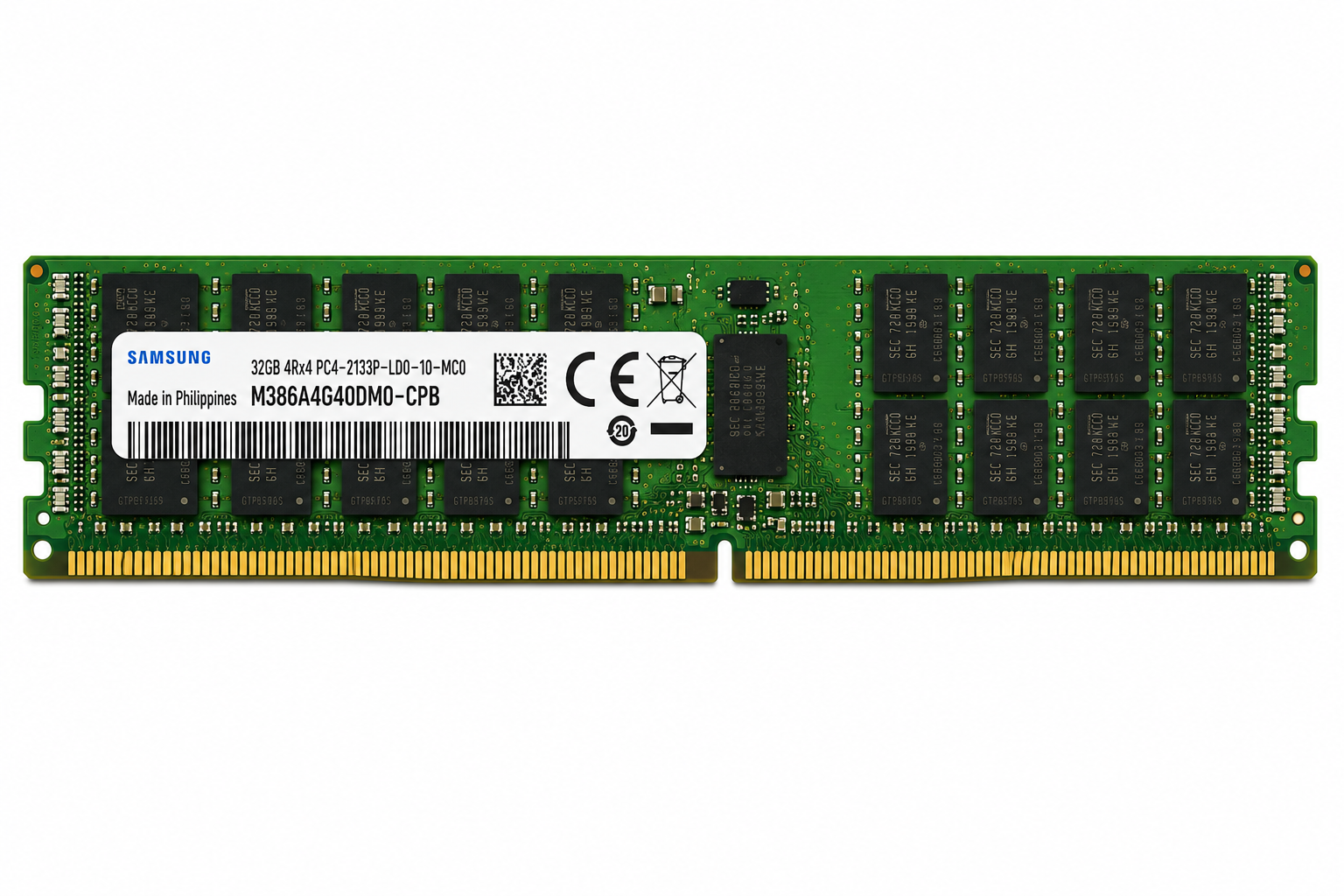 RAM Server Samsung 32GB (4DRx4) DDR4 2133MHz ECC Registered - Cũ đẹp (Tray) chính hãng