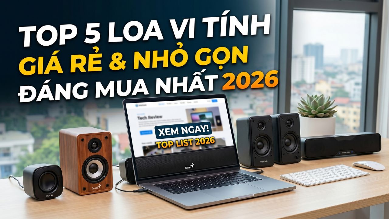 Top loa vi tính giá rẻ nhỏ gọn đáng mua 2026