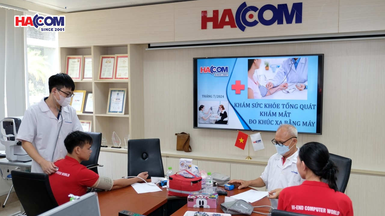 HACOM chăm sóc sức khỏe nhân viên - An tâm cống hiến