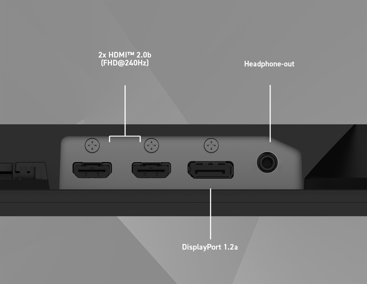 cổng kết nối của MAG 272F X24 gồm 2 cổng HDMI 2.0b và 1 DisplayPort 1.2a,