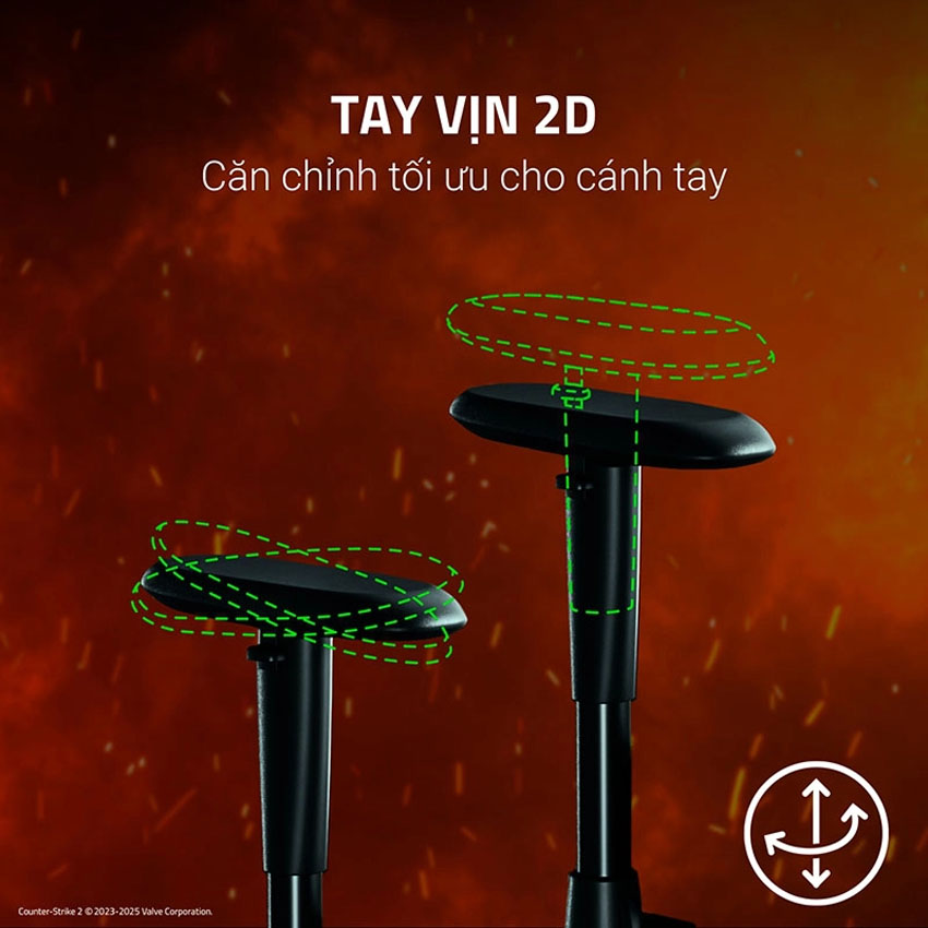 Ghế game RAZER ISKUR V2 X CS2 Counter-Strike 2 Edition 2