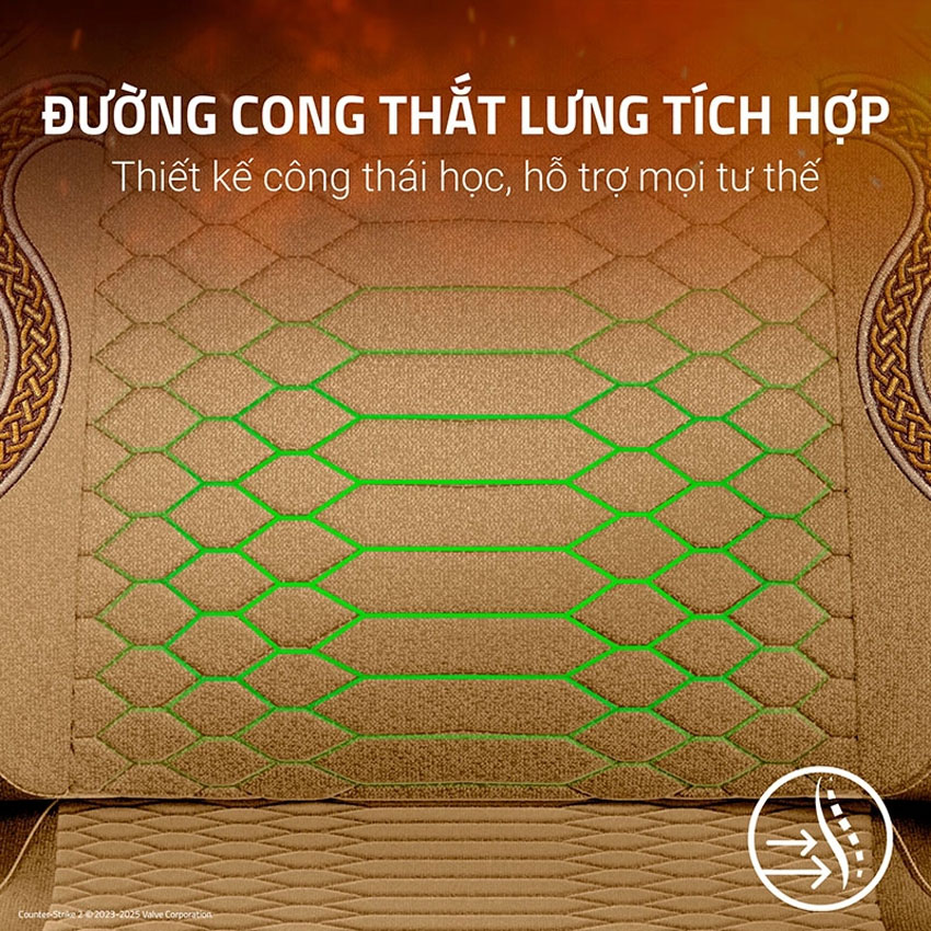 Ghế game RAZER ISKUR V2 X CS2 Counter-Strike 2 Edition 6