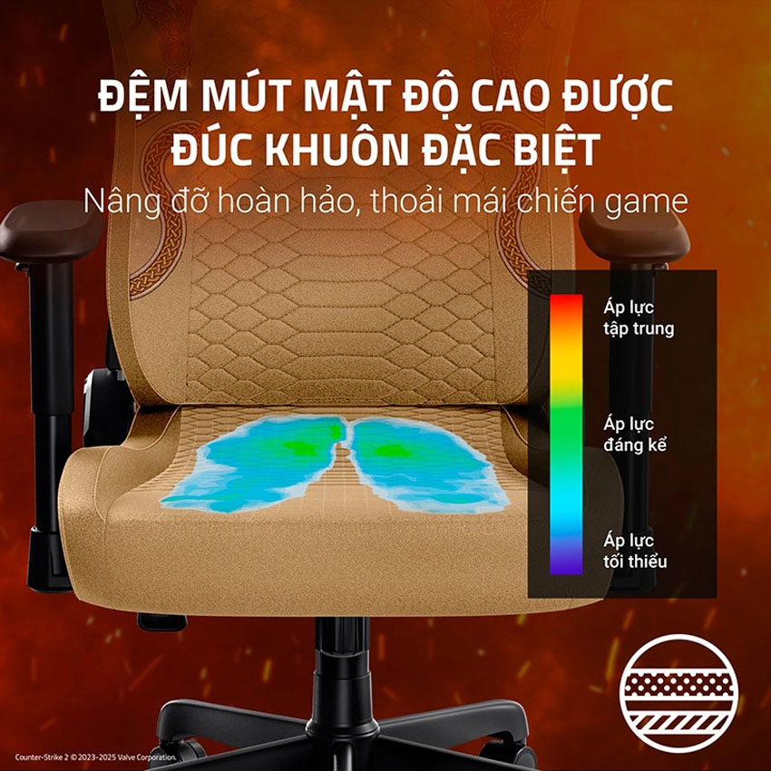 Ghế game RAZER ISKUR V2 X CS2 Counter-Strike 2 Edition 7