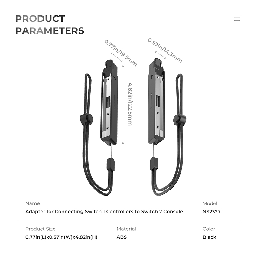 Bộ chuyển đổi kết nối tay cầm Switch 1 và Switch 2 JYS-NS2327 12