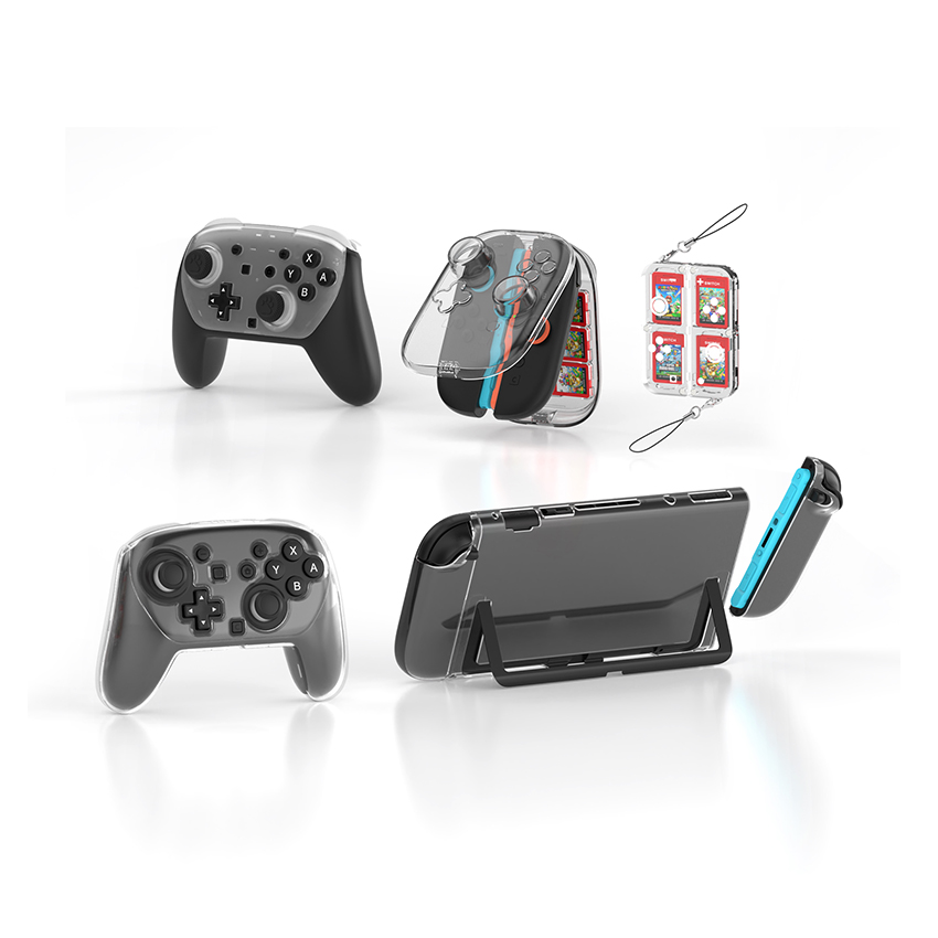 Bộ ốp bảo vệ trong suốt 5 in 1 cho Nintendo Switch 2 JYS-NS2329 1