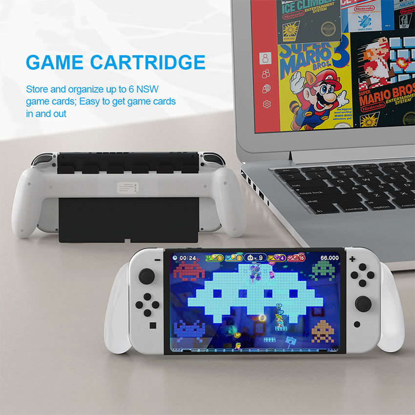 Grip Case cho Nintendo Switch Oled màu trắng JYS-NS217 2