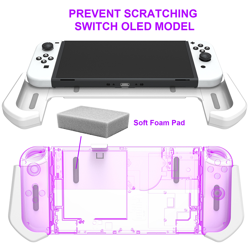 Grip Case cho Nintendo Switch Oled màu trắng JYS-NS232 1
