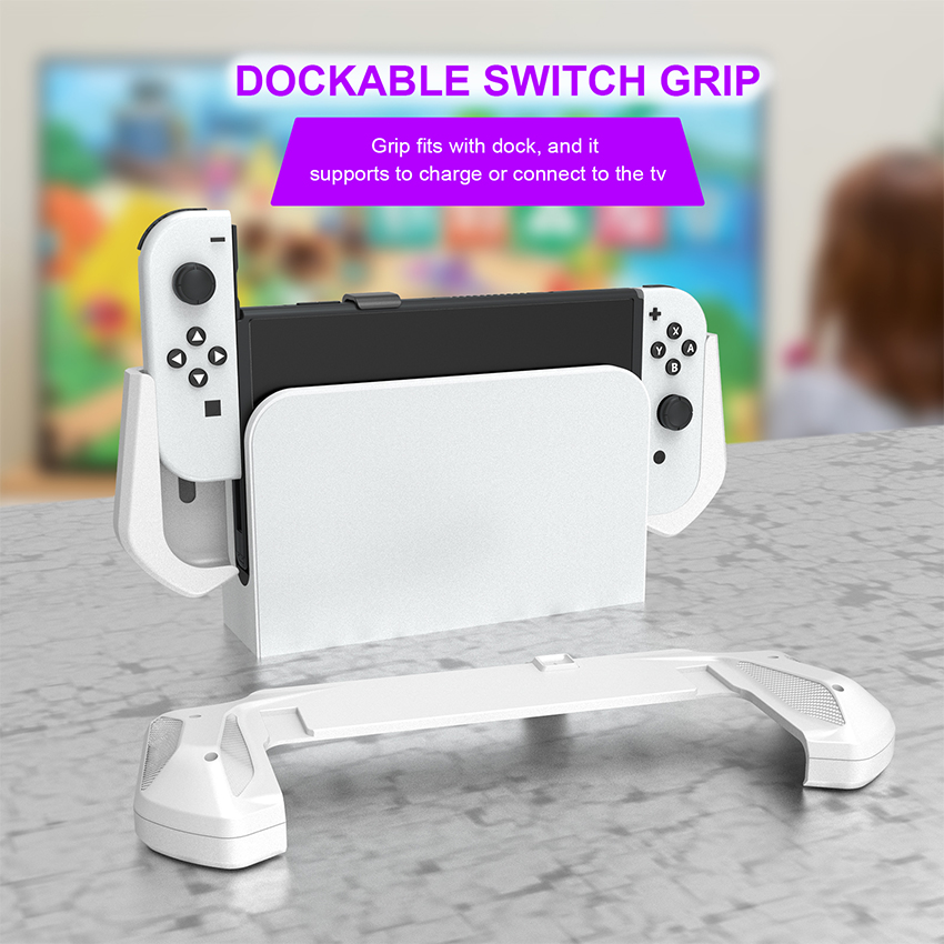 Grip Case cho Nintendo Switch Oled màu trắng JYS-NS232 3