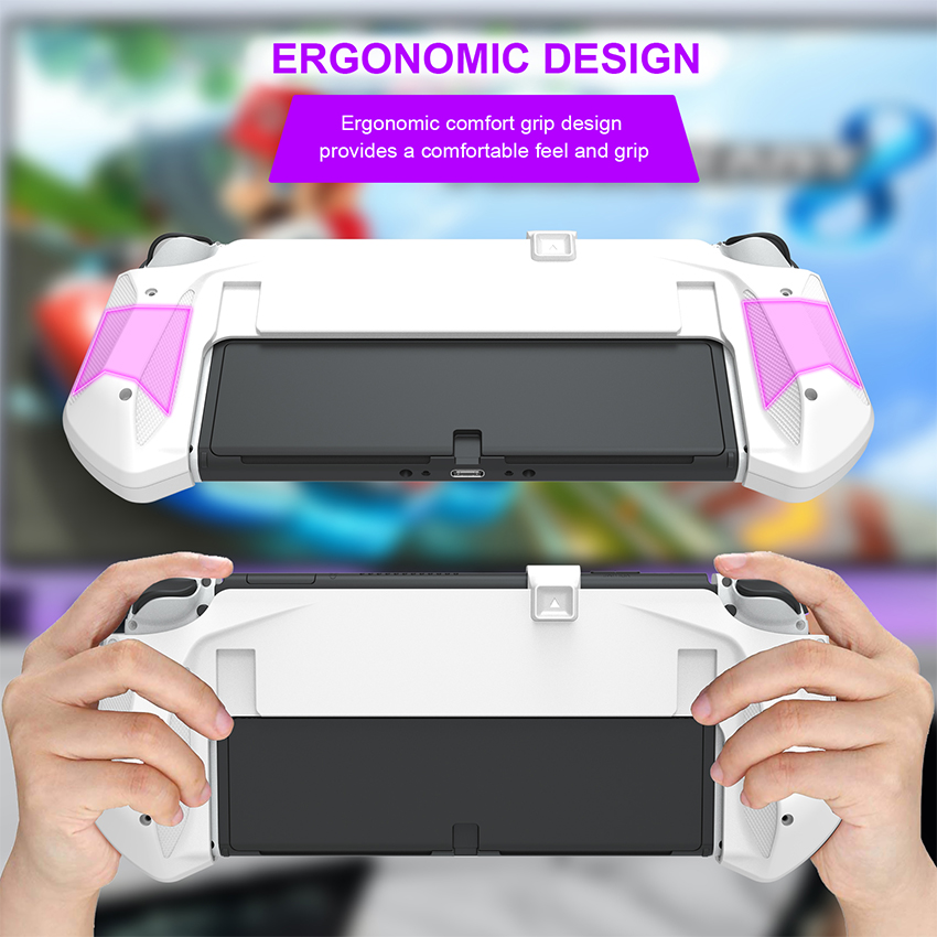 Grip Case cho Nintendo Switch Oled màu trắng JYS-NS232 4