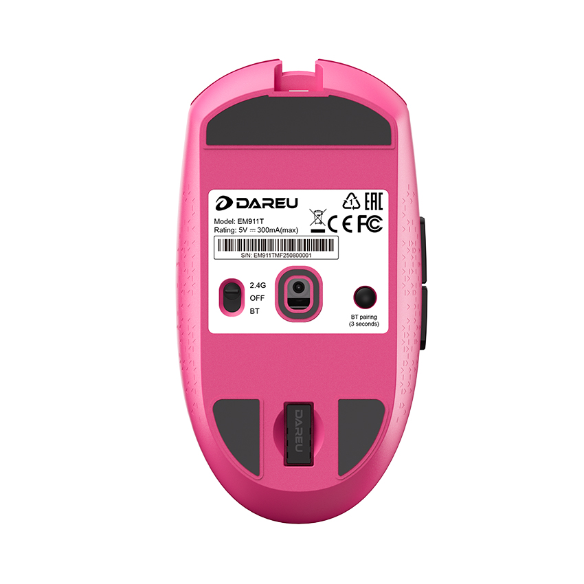 Chuột gaming không dây Dareu EM911T Hồng 6
