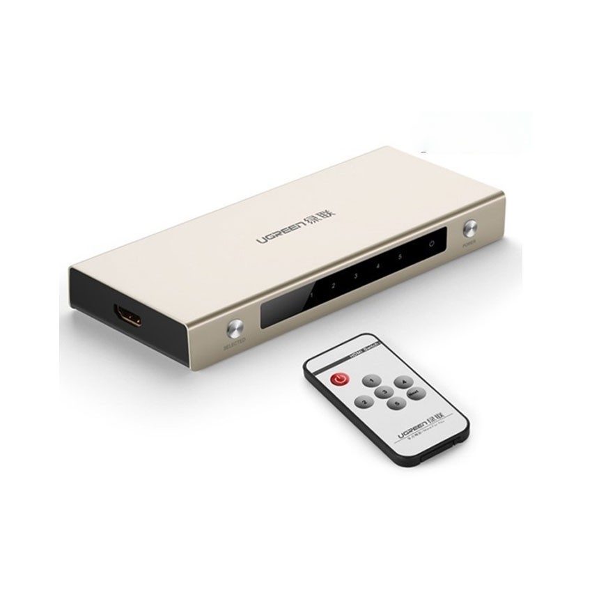 Bộ gộp HDMI 5 vào 1 ra hỗ trợ 3D 4K chính hãng Ugreen 40279
