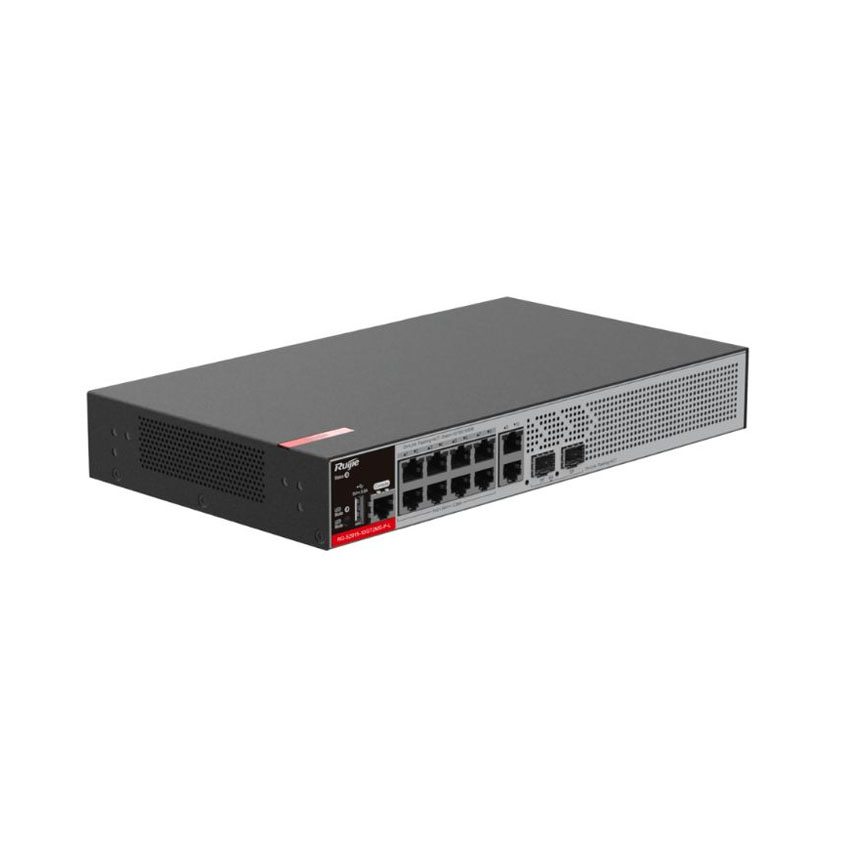 Switch Ruijie PoE 10 cổng RG-S2915-10GT2MS-P-L 10*10/100/1000BASE-T, tốc độ 30Gbps, 125W, AC 100-240 - Hình 3