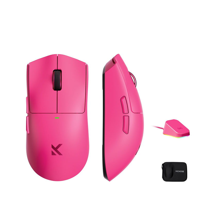 Chuột Gaming MCHOSE K7 Ultra Wireless - Rose Red - Hình 2
