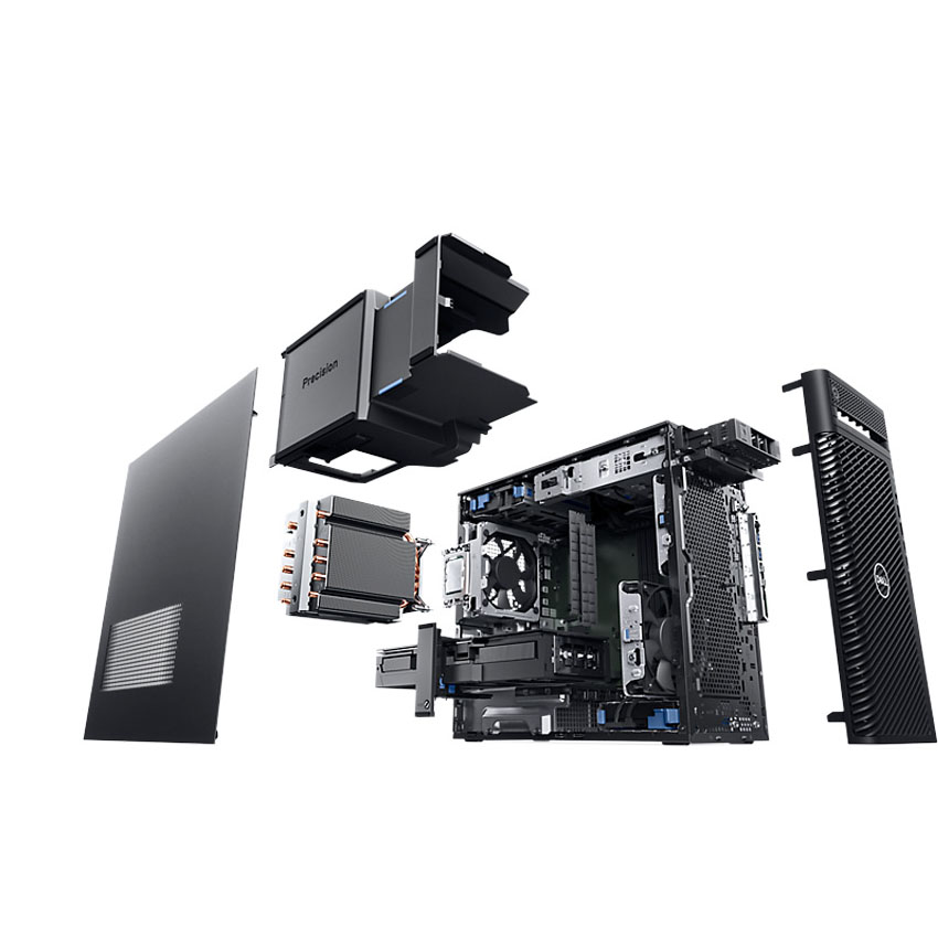 Workstation Dell Precision 3680 Tower CTO Base/Intel Core i7 14th Gen 14700/ 16GB DDR5/ 512GB SSD/ V - Hình 2