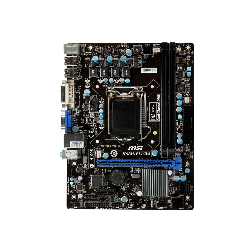 Mainboard MSI H61M-P31/W8 - Cũ xước (Tray) - Hình 1