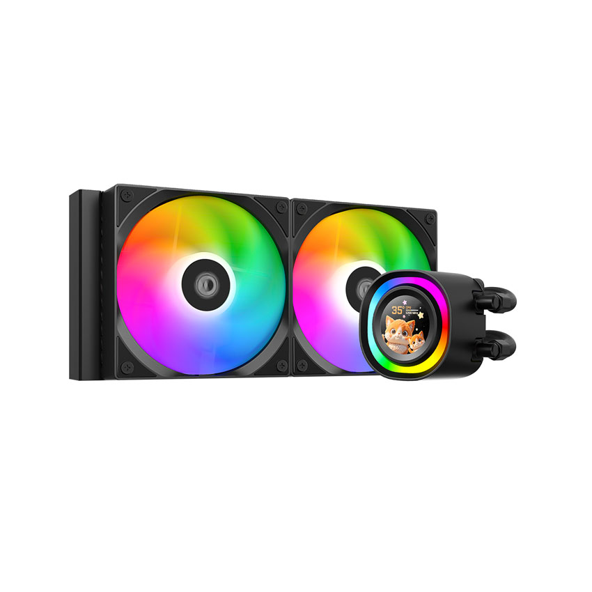 Tản nhiệt nước ID-COOLING FX240 LCD - Black (Màn hình hiển thị IPS)