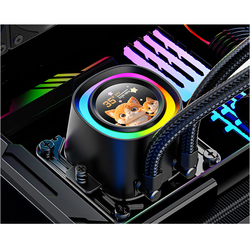 Tản nhiệt nước ID-COOLING FX240 LCD - Black (Màn hình hiển thị IPS) 5