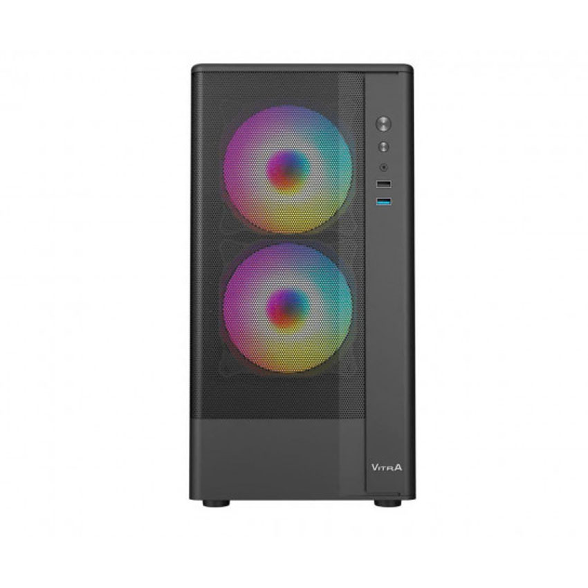Vỏ Case VITRA Cruise Ax5 Black RGB (mATX/3Fan/Kính Hông Trượt) 1