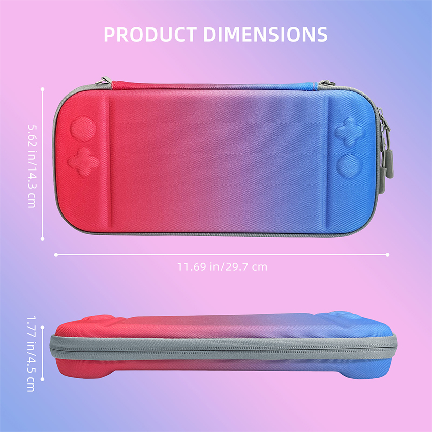 Bao đựng máy Nintendo Switch 2 màu xanh hồng JYS-NS2307 3