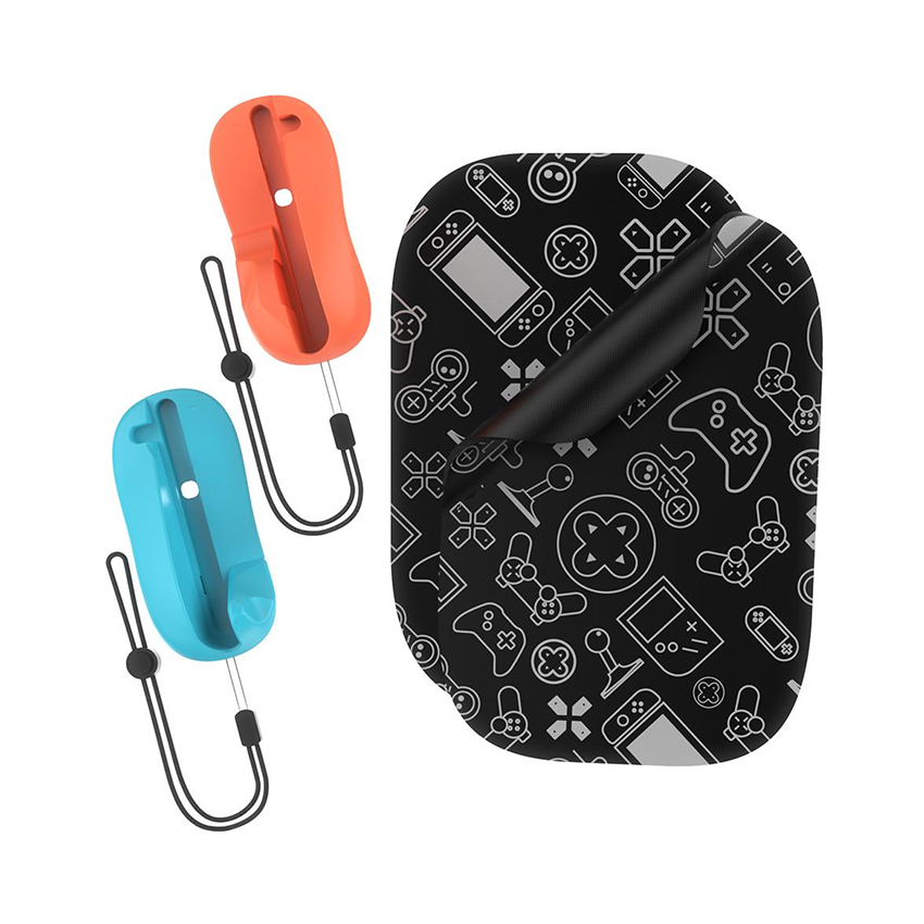 Vỏ nhựa hình dạng chuột máy tính Mouse for Joy-Con Switch 2 màu xanh pha cam JYS-NS2313