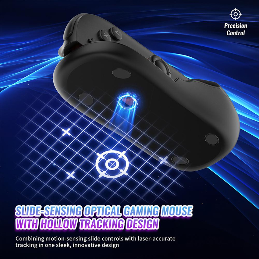 Vỏ nhựa hình dạng chuột máy tính Mouse for Joy-Con Switch 2 màu xanh pha cam JYS-NS2313 6