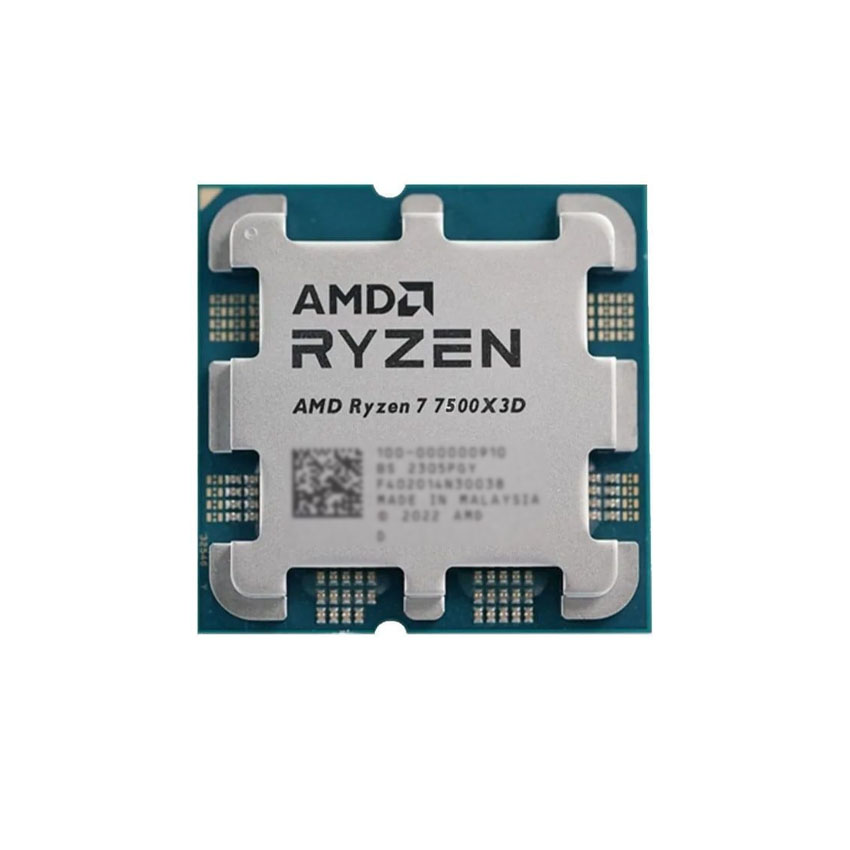 CPU AMD Ryzen 7 7500X3D (4.0 GHz Upto 4.5 GHz / 102MB / 6 Cores, 12 Threads / Socket AM5)-(Chính hãng không vỏ hộp)