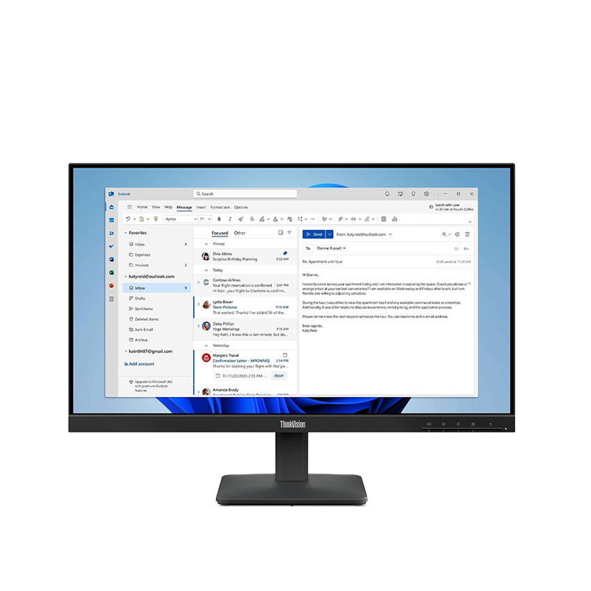 Màn hình Lenovo ThinkVision S24-4e  (23.8 inch//FHD/IPS/100Hz/4ms) (64B5KAR1VN ) chính hãng