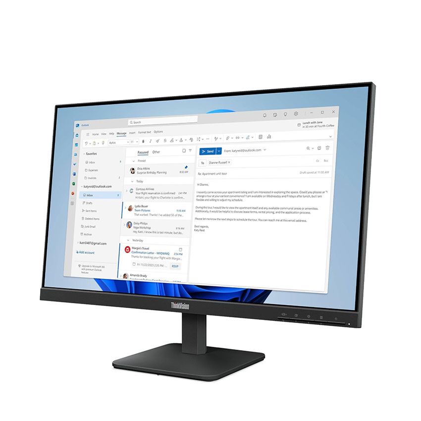 Màn hình Lenovo ThinkVision S24-4e  (23.8 inch//FHD/IPS/100Hz/4ms) (64B5KAR1VN ) - Hình 2