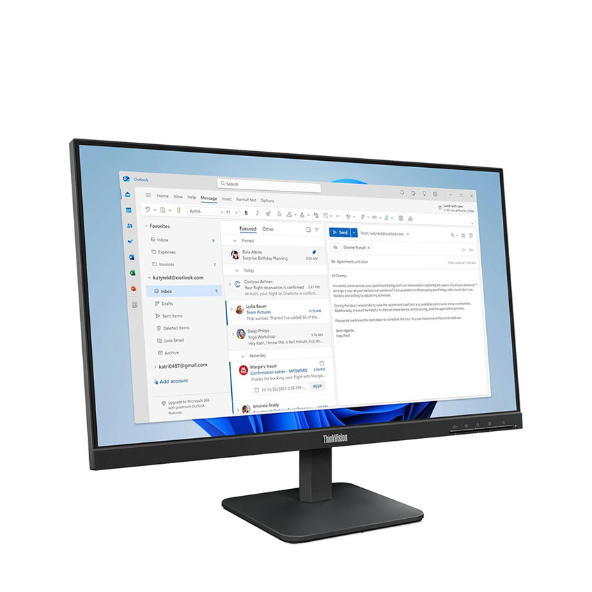 Màn hình Lenovo ThinkVision S24-4e  (23.8 inch//FHD/IPS/100Hz/4ms) (64B5KAR1VN ) - Hình 4
