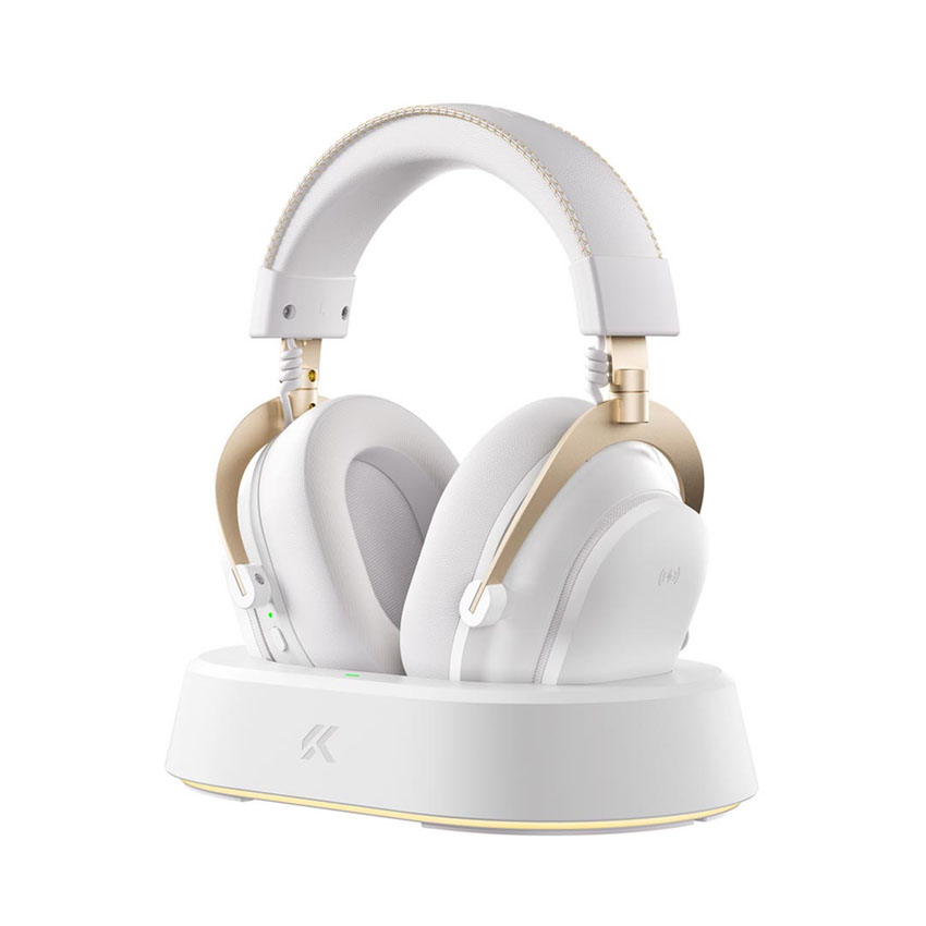 Tai nghe Gaming MCHOSE V9 Turbo+ Wireless (White Gold) - Hình 2