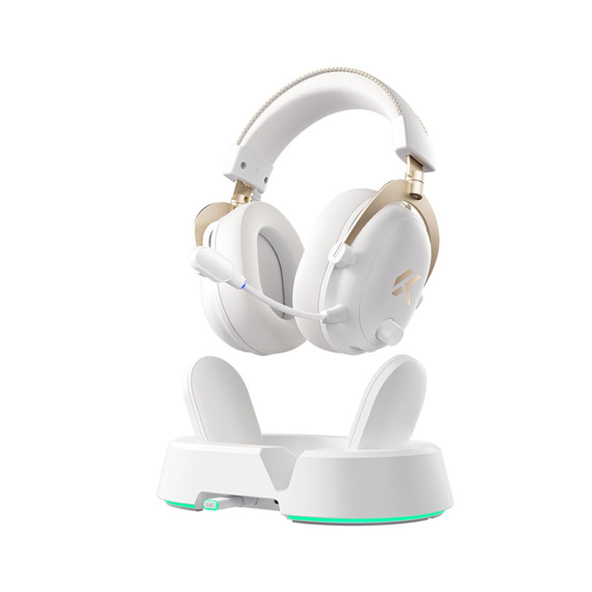 Tai nghe Gaming MCHOSE V9 Turbo+ Wireless (White Gold) chính hãng