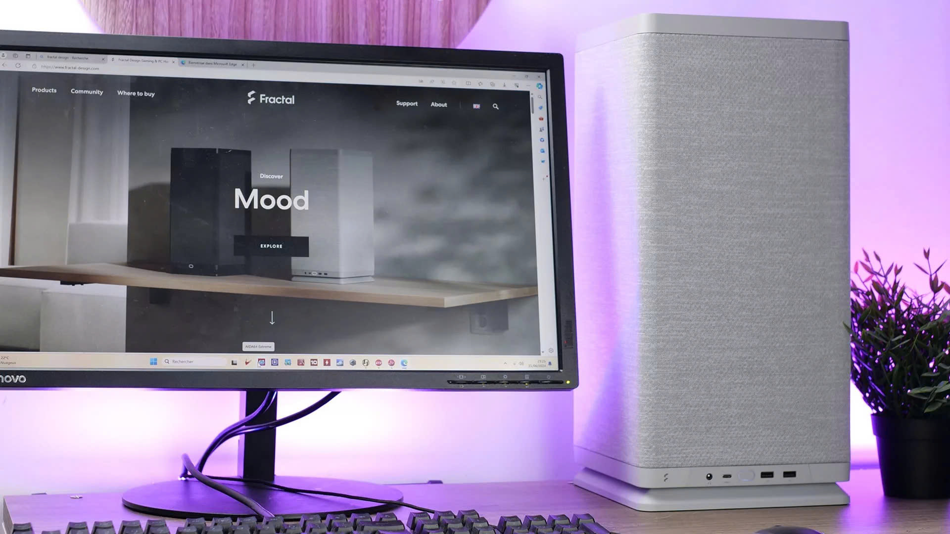 Vỏ Case Fractal Design Mood Light Gray (Mini ITX1fan) 15