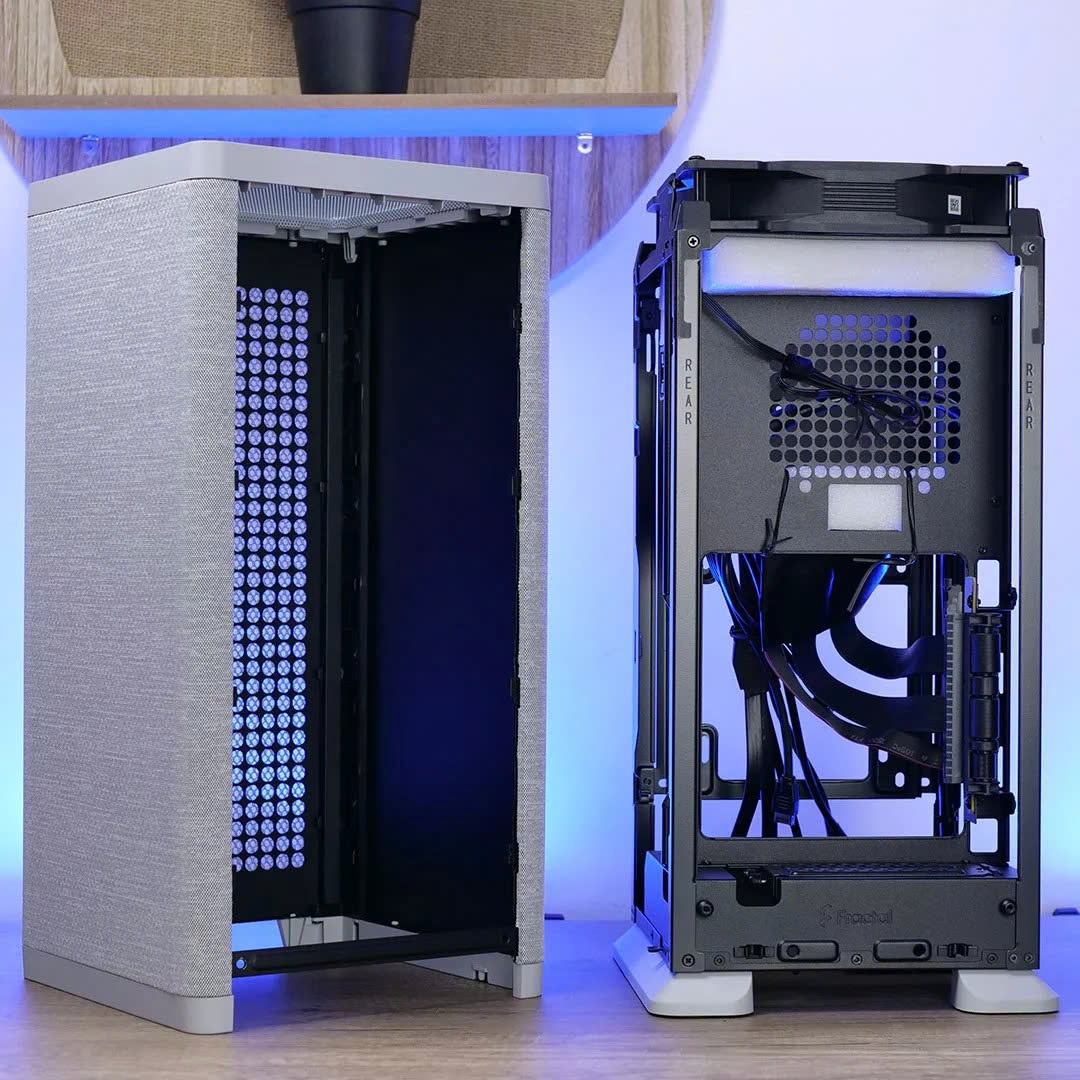 Vỏ Case Fractal Design Mood Light Gray (Mini ITX1fan) 18