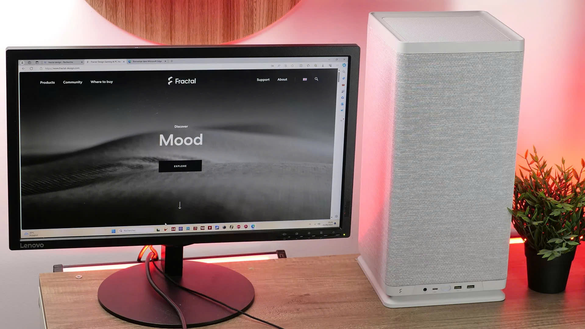 Vỏ Case Fractal Design Mood Light Gray (Mini ITX/1fan) 11