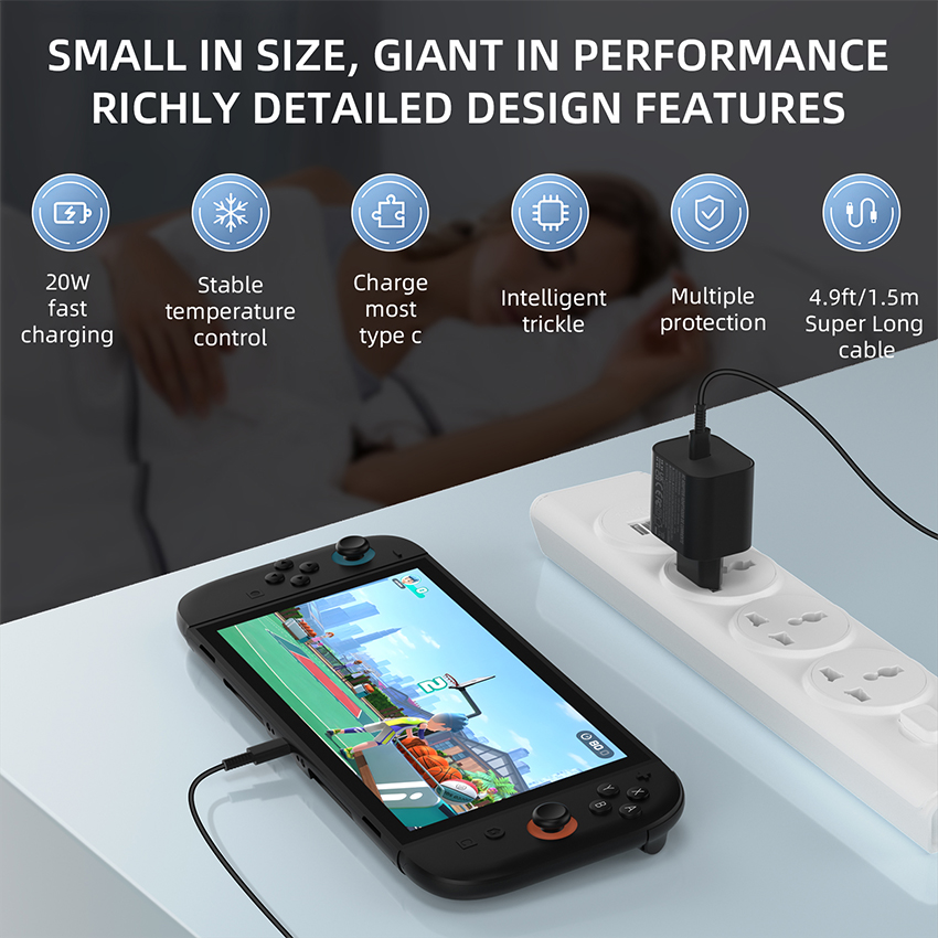 Bộ sạc AC cho Swich 2 JYS-NS2302 7