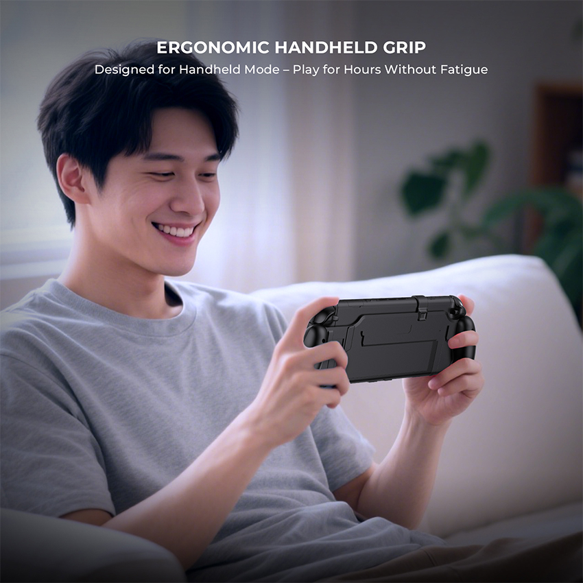 Grip Case cho Nintendo Switch 2/Switch/Switch Oled màu đen JYS-NS2297 10