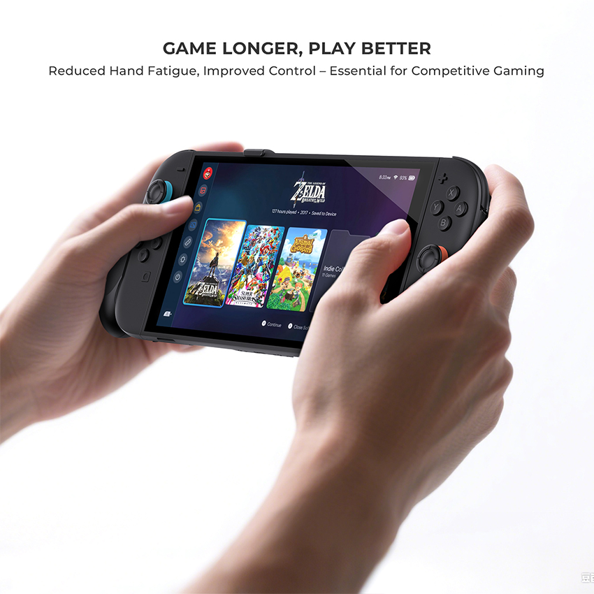 Grip Case cho Nintendo Switch 2/Switch/Switch Oled màu đen JYS-NS2297 11