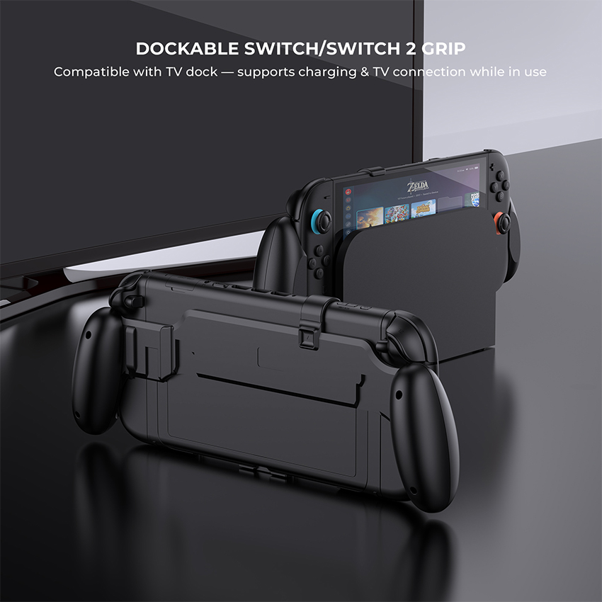 Grip Case cho Nintendo Switch 2/Switch/Switch Oled màu đen JYS-NS2297 13
