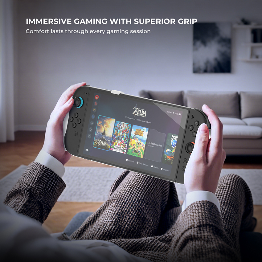 Grip Case cho Nintendo Switch 2/Switch/Switch Oled màu trắng JYS-NS2297 14