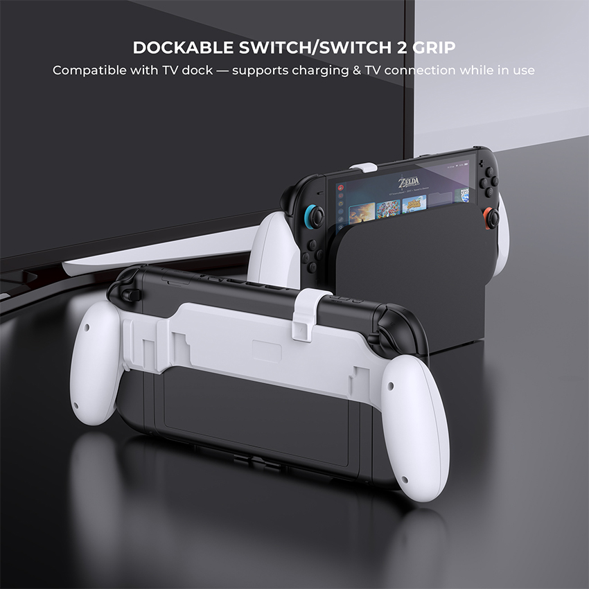 Grip Case cho Nintendo Switch 2/Switch/Switch Oled màu trắng JYS-NS2297 7