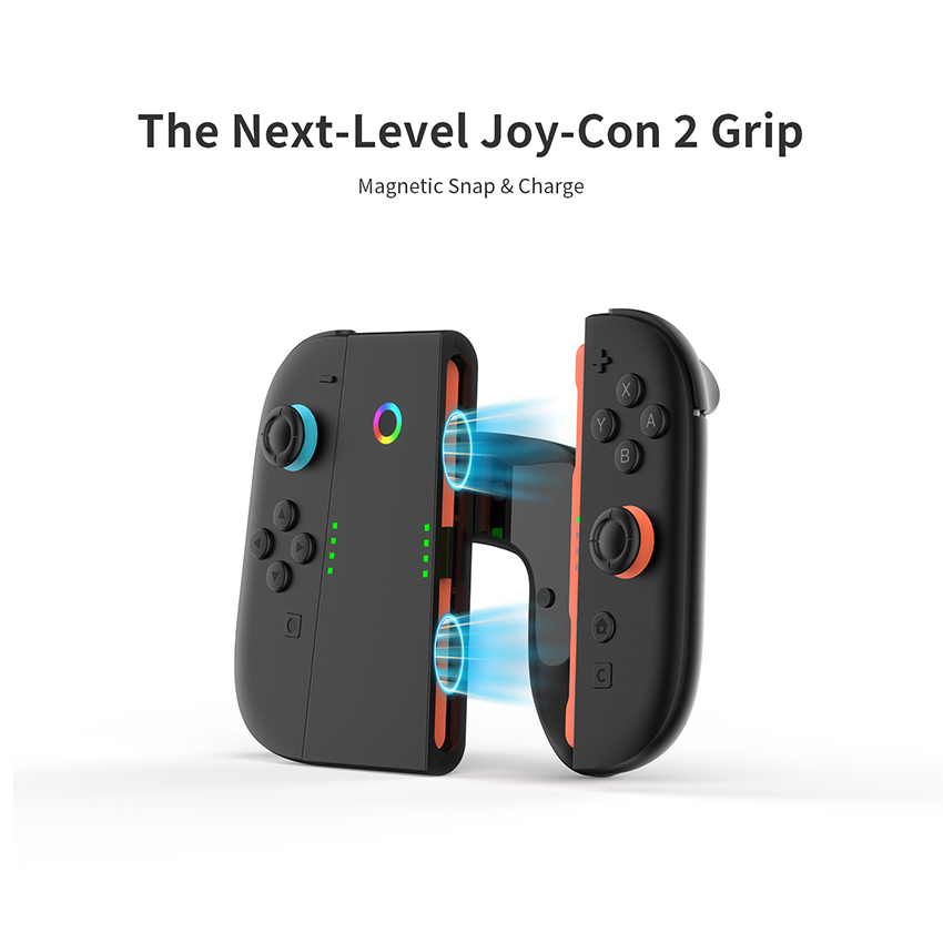 Grip Sạc Joy Con Nintendo Switch 2 màu đen JYS-NS2287 12